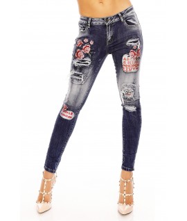 Hlače Jeans New Play 61103 modra