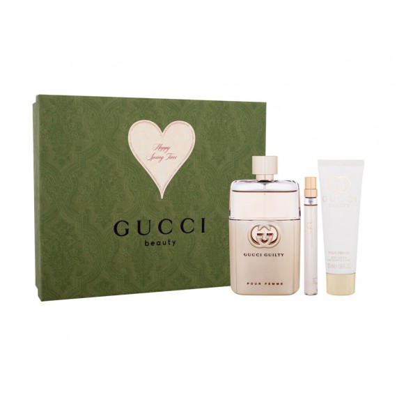 Gucci Gucci Guilty (90ml parfumska voda + 50ml body losjon + 10ml parfumska voda)
